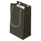 Sac cadeau gris foncé uni (Dos Angle)