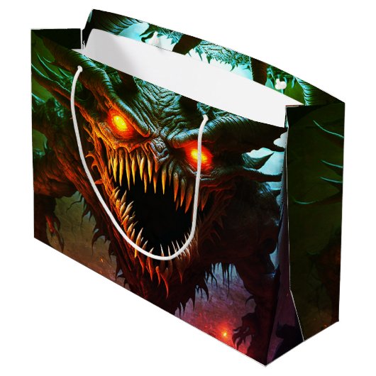 Sac cadeau Halloween Monster géant (Dos Angle)