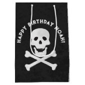 Sac cadeau Halloween pour le crâne et les os crois (Dos)