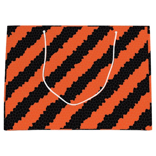 sac cadeau halloween rayures (Devant)