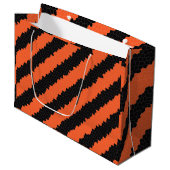 sac cadeau halloween rayures (Devant Angle)