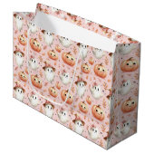 Sac cadeau Halloween rose (Devant Angle)