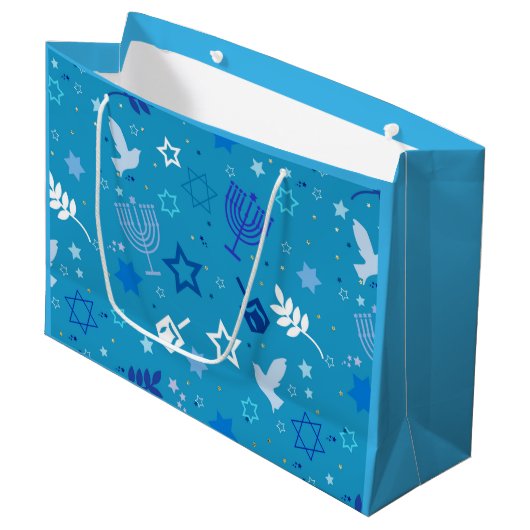 Sac cadeau Hanoukka Stars (Devant Angle)