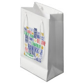 Sac cadeau Hanoukka Words Holiday (Devant Angle)