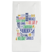 Sac cadeau Hanoukka Words Holiday (Devant)