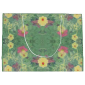 Sac cadeau "Happy Birthday" Floral romantique (Dos)