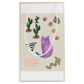 Sac cadeau Happy Chat Poisson Cactus Poissons Meow (Dos)
