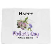 Sac cadeau Happy Mère's Day personnalisé (Devant)