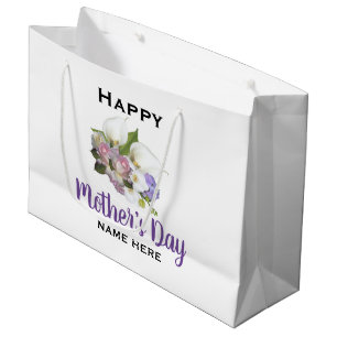 Sac cadeau Happy Mère's Day personnalisé
