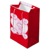 Sac cadeau Heureuse Sainte-Valentin XOXO (Devant Angle)
