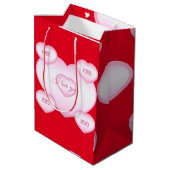 Sac cadeau Heureuse Sainte-Valentin XOXO (Dos Angle)