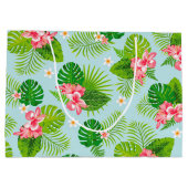 Sac cadeau Hibiscus Palm rose (Dos)