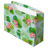 Sac cadeau Hibiscus Palm rose (Dos Angle)