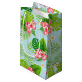 Sac cadeau Hibiscus Palm rose (Devant Angle)