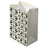 Sac cadeau Hiéroglyphes égyptiens anciens (Devant Angle)