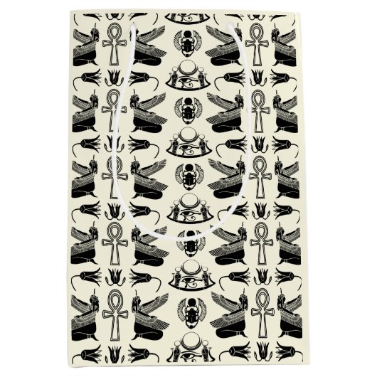 Sac cadeau Hiéroglyphes égyptiens anciens (Devant)