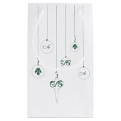 Sac cadeau Hiver Vert Bauble Hanging Ornements (Dos)