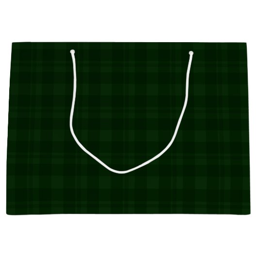 Sac cadeau Holly Berry Green Tartan (Devant)