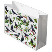 Sac cadeau Holly Crows (Devant Angle)