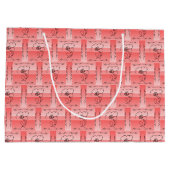 Sac Cadeau Horizontal Corail Beauté Fluide (Dos)