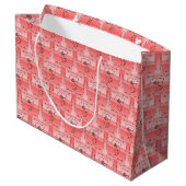 Sac Cadeau Horizontal Corail Beauté Fluide (Dos Angle)