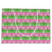 Sac Cadeau Horizontal Flowing Beauty Roselle (Dos)