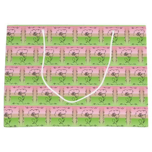 Sac Cadeau Horizontal Pivoine Beauté Fluide (Devant)