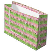 Sac Cadeau Horizontal Pivoine Beauté Fluide (Devant Angle)