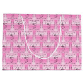 Sac Cadeau Horizontal Rose Beauté Fluide (Dos)