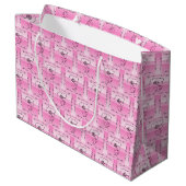 Sac Cadeau Horizontal Rose Beauté Fluide (Dos Angle)