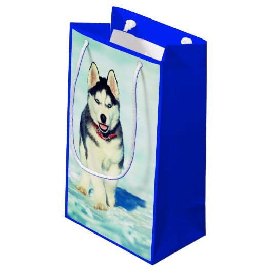 Sac cadeau Husky (Dos Angle)