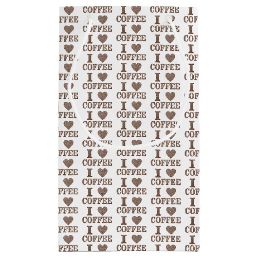 Sac cadeau I Heart Coffee (Dos)