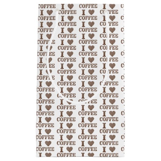 Sac cadeau I Heart Coffee (Devant)