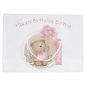 Sac Cadeau Ier Anniversaire Personnalisé Pour Fill (Dos)