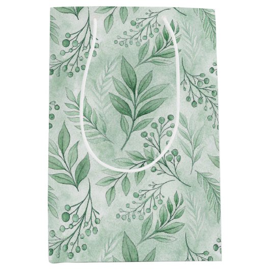 Sac cadeau illustrant la botanique (Devant)