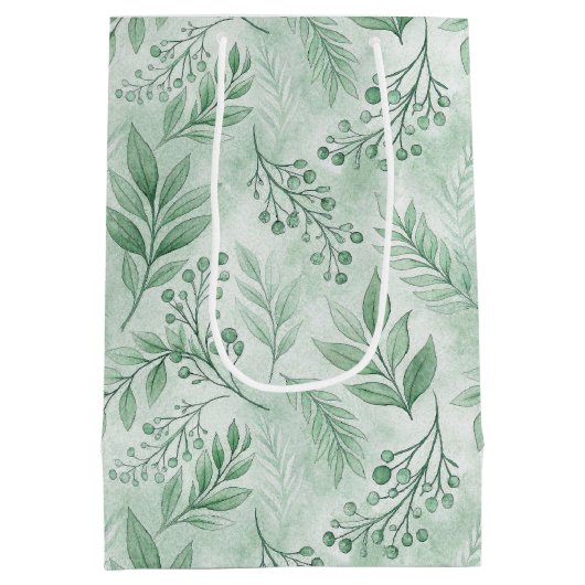 Sac cadeau illustrant la botanique (Dos)