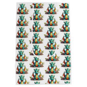 Sac cadeau Imaginaire Motif pour bébé vert Mint (Dos)