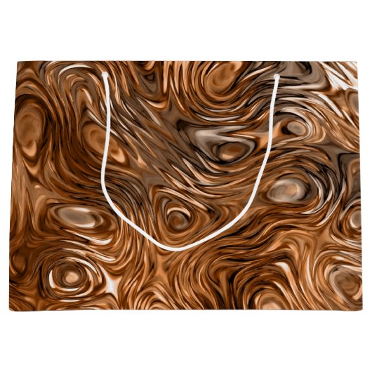 Sac cadeau imprimé "cuivre" moulé (Devant)