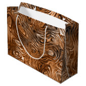 Sac cadeau imprimé "cuivre" moulé (Dos Angle)