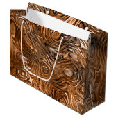 Sac cadeau imprimé "cuivre" moulé (Devant Angle)