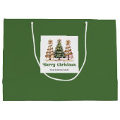 Sac Cadeau Imprimé Léopard Arbre de Noël Mignon Pe (Dos)