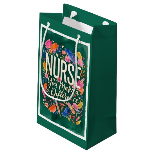 Sac Cadeau Infirmière Vous Faites Une Différence (Dos Angle)
