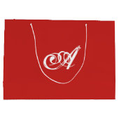 Sac cadeau initial personnalisé (Dos)