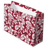 Sac cadeau ISLAND PLUMERIA (CARDINAL RED) (Devant Angle)