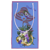 Sac cadeau Jacaranda Blooms & Lily Bouquet (Devant)