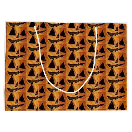 Sac cadeau Jack-O-Lantern à Visage Tilté (Dos)