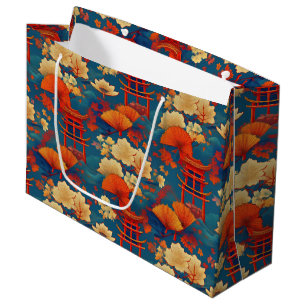 sac cadeau japonais Kimono motif