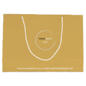 Sac cadeau jaune chaud grand format (Dos)