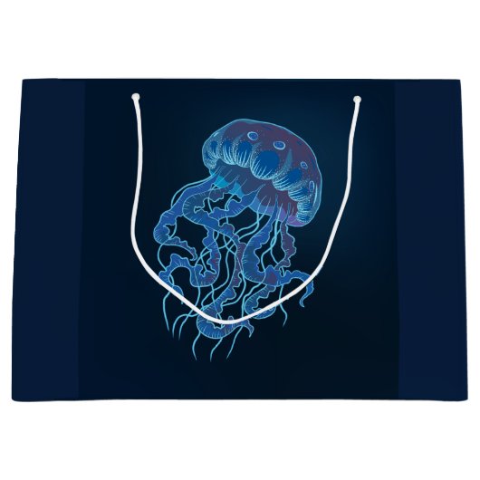 Sac cadeau Jellyfish Bleu (Devant)