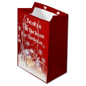 Sac cadeau Jésus est la raison de Noël (Devant Angle)